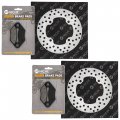 Niche Rear Brake Rotor Pad Semi Metallic Kit For Polaris Rzr 800 570 Atv