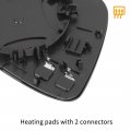 X Autohaux Mirror Glass Heated With Backing Plate Driver Side Left Rear View For Volkswagen Passat Cc