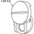 Prime-line S 5088 Fixed Door Viewer Privacy Cover 1-5 8 In Outside Diameter Plastic Construction Brown Color Single Pack