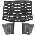 3pcs Rear Side Window Louvers For 2011-2023 Dodge Charger Sxt Gt Rt Scat Pack Scat Widebody Srt Hellcat Matte Black Abs All 