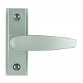 Rockwell Security Lever Door Handle In Aluminum Finish 