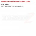 Vipmotoz Full Led Strip Side Marker Lights Fender Parking Lamps Compatible With 2012-2016 Bmw F10 M5 5 Series Sedan Chrome