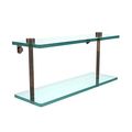 Allied Brass Ns-2 16-vb 16-inch Double Glass Shelf 