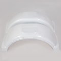Ecotric Single Axle Trailer Fenders 13 Wheels Tires Set Of 2 White