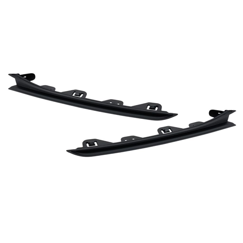 Front Lower Bumper Moldings For 2020 To 2022 Volkswagen Passat Driver And Passenger Side Pair Textured Black Plastic Vw1046116