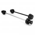 Front And Rear Axle Sliders For Mt-07 2014-2023 Fz-07 2014-2024 Cnc Aluminum Rod With Pom Swing Arm Stand Bobbins Black