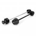Front And Rear Axle Sliders Swing Arm Stand Bobbins Fit For 2023 2022 Mt-07 2014-2023 Fz-07 Motorcycle Cnc Aluminum Black 