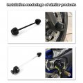 Front And Rear Axle Sliders For Mt-07 2014-2023 Fz-07 2014-2024 Cnc Aluminum Rod With Pom Swing Arm Stand Bobbins Black