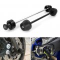 Front And Rear Axle Sliders For Mt-07 2014-2023 Fz-07 2014-2024 Cnc Aluminum Rod With Pom Swing Arm Stand Bobbins Black