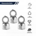 1 2-13 Nylon Insert Hex Lock Nuts 304 Stainless Steel Bright Finish 10 Pieces Grade 18 8 Corrosion Resistant Fasteners