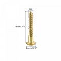 Uxcell Wood Screws M2 X 16mm Slotted Round Head Brass Self-tapping Screw 50 Pcs