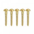 Uxcell Wood Screws M2 X 16mm Slotted Round Head Brass Self-tapping Screw 50 Pcs
