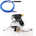 Tc-motor Silver Brake Clutch Handle Levers Blue Cable For Chinese Pit Dirt Bike Motorcycle 50cc 90cc 70cc 110cc 125cc 140cc 