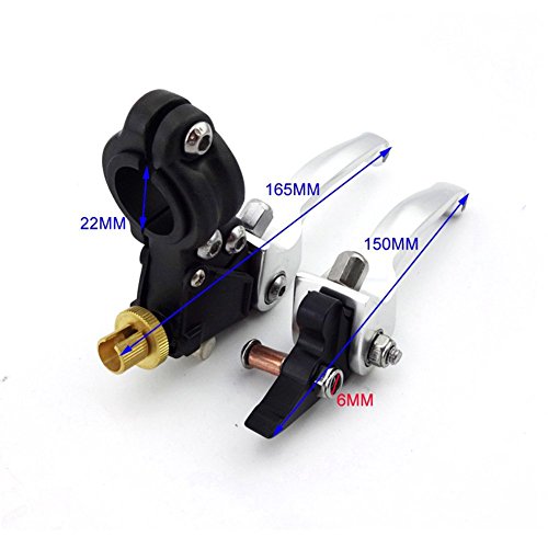 Tc-motor Silver Brake Clutch Handle Levers Blue Cable For Chinese Pit Dirt Bike Motorcycle 50cc 90cc 70cc 110cc 125cc 140cc