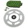 Fits Honda Cr125r 125 R Green O Ring Chain And Sprocket 12 51 114l