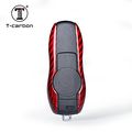 Carbon Fiber Key Fob Cover For Porsche Remote Fit 718 911 918 Panamera Macan Cayenne Boxster Cayman Car Light Weight Glossy