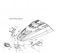 Polaris Snowmobile Hinge Left Upper Genuine Oem Part Qty 1