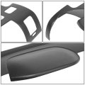 2pcs Front Upper Dash Board Panel Cover Cap Overlay Compatible With Chevy Silverado Ls Lt Wt Gmc Sierra Sl Sle 07-13
