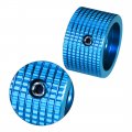 Uxcella Stereo Knob 25 6 15 5 Mm Aluminium Alloy Volume Control Knobs Blue