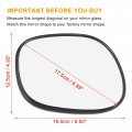 Car Rearview Right Side Without Heated Mirror Glass With Backing Plate 8796142010 For Toyota Rav4 1994-2000