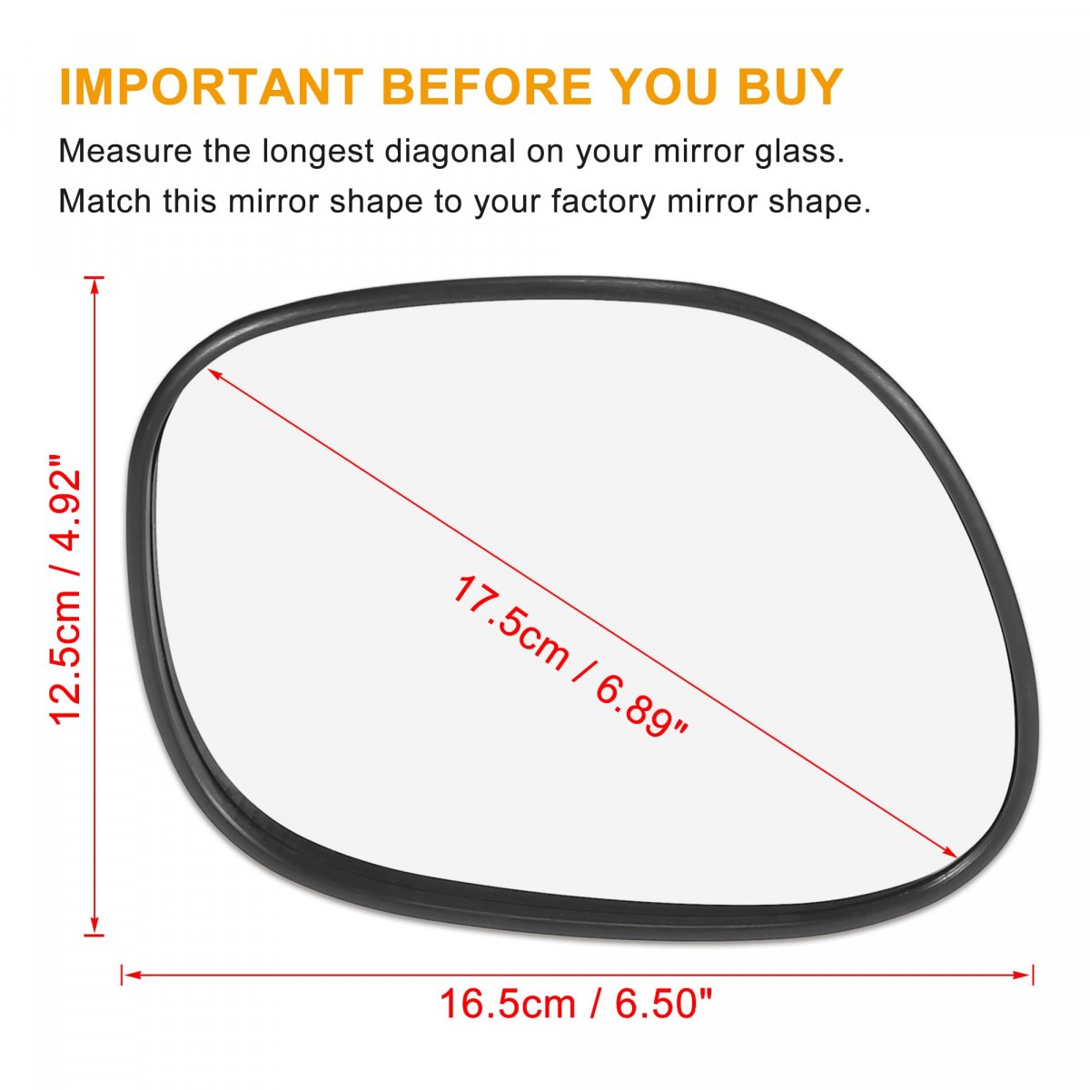 Car Rearview Right Side Without Heated Mirror Glass With Backing Plate 8796142010 For Toyota Rav4 1994-2000