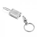 Au-tomotive Gold Inc Satin Valet Keychain For Acura Rsx Chrome