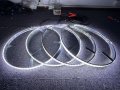 Sando Tech 15 5 Double Row Pure White Flashing Led Illuminated Wheel Ring Light Kit Ip68 Waterproof Strobe Solid Color Switch