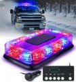 Lumenix 72 Led Roof Top Strobe Beacon Police Lights Red Blue Emergency Security Caution Flashing Mini Traffic Light Bar W 