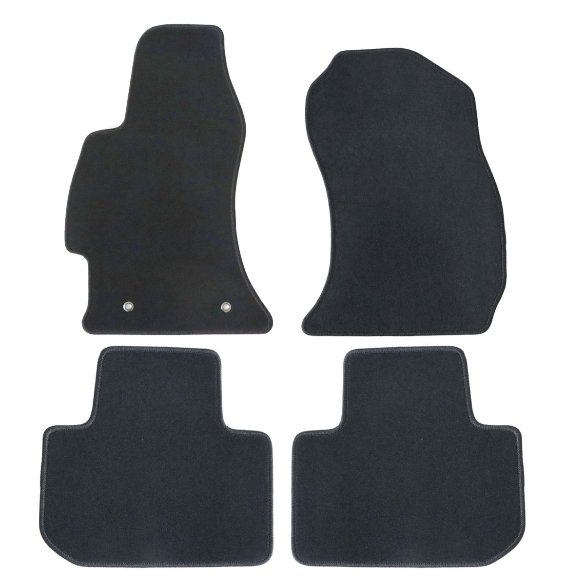 Velour Floor Mats For Subaru Forester 2015 2018 Custom Fit All Season Front And Rear Black Carpet Liners Anti Slip Interior
