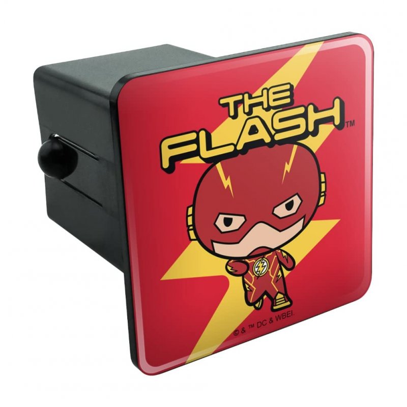 The Flash Chibi Tow Trailer Hitch Cover Plug Insert For 2 Receivers Heavy Duty Abs Plastic With Uv Resistant Resin Top 3 X In