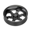 Power Steering Pump Pulley For Acura Tsx 2004 2005 2006 2007 2008 Steel Serpentine Belt Spline Bore Silver Replaces 56483pnc004 