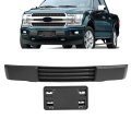 Front Bumper Cover License Plate Bracket Mount For 2015-2017d F150 Models W O Block Heater Grille Shutters Replace For 