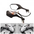 Minho Motorcycle Rearview Mirrors With Built-in Turn Signals Fit For Honda Cbr 1000rr 2008-2012