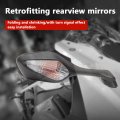 Minho Motorcycle Rearview Mirrors With Built-in Turn Signals Fit For Honda Cbr 1000rr 2008-2012