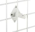 Only Garment Racks Wall Brackets For Gridwall Or Grid Panels White Color Set Of 8 Pieces