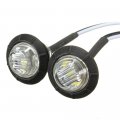 Ricoy 3 4 Round Led Underbody Rock Front Rear Side Marker Indicators Light Waterproof 12v For Car Truck Trailler Atv Boat Pack