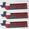 Muzzys Set Of 3 -black Xl- Texas Edition Emblems Badges For Ford 150 250 350 Tailgate Universal Stick On Dodge Ram Toyota