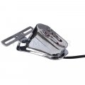 Httmt Flame Fire Rear Tail Light Brake Compatible With H-d Cafe Racer Bobber Chrome Usa