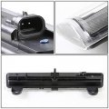 Compatible With Gmc Yukon Gmt800 Pair Of Black Housing Clear Corner Headlight Bumper 3rd Brake Light Black
