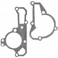 Caltric Water Pump Cover And Case Two Gaskets Compatible With John Deere M139017 M139018