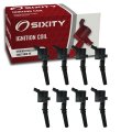 8 Pc Sixity Ignition Coils For Ford E-350 Econoline Club Wagon 5 4l V8 1997-2002 
