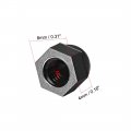 Uxcell Acorn Hex Cap Nuts 20pcs M5 Dome Nylon Hexagon Decorative Nut For Screws Bolts Black