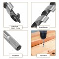 Uxcell Auger Drill Bit Wood Hex Shank 10mm Cutting Dia Highbon Steel For Electric Bench Woodworkingpentry