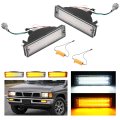 Hecasa Turn Signal Lights For 1988-1997 Nissan D21 Hardbody Pickup 1988-1995 Pathfinder Clear Lens 