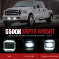 Bunker Indust Led Fog Light With Daytime Running Lights For 2005 2006 2007 Ford F250 F350 F450 F550 Super Duty Oem Bumper