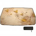 Windshield Sun Shade Auto Honey Bees Wildflowers Retro Visor Sunshades Foldable Umbrella Reflective Interior Protector