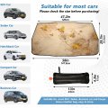 Windshield Sun Shade Auto Honey Bees Wildflowers Retro Visor Sunshades Foldable Umbrella Reflective Interior Protector