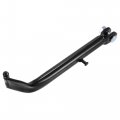 X Autohaux Adjustable Motorcycle Kickstand Side Support Stand With Spring Aluminum Alloy Black For Honda Cg125