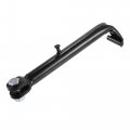 X Autohaux Adjustable Motorcycle Kickstand Side Support Stand With Spring Aluminum Alloy Black For Honda Cg125