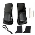 6 X 9 Black Cvo Saddlebag Speaker Lids Replacement For 1998-2013 Touring Saddlebags 
